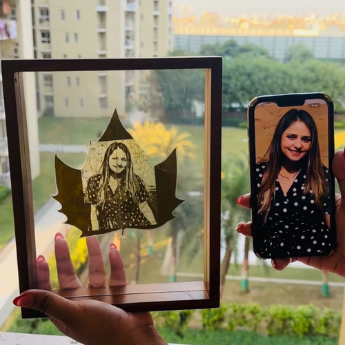 Custom Photo Leaf Engraving -