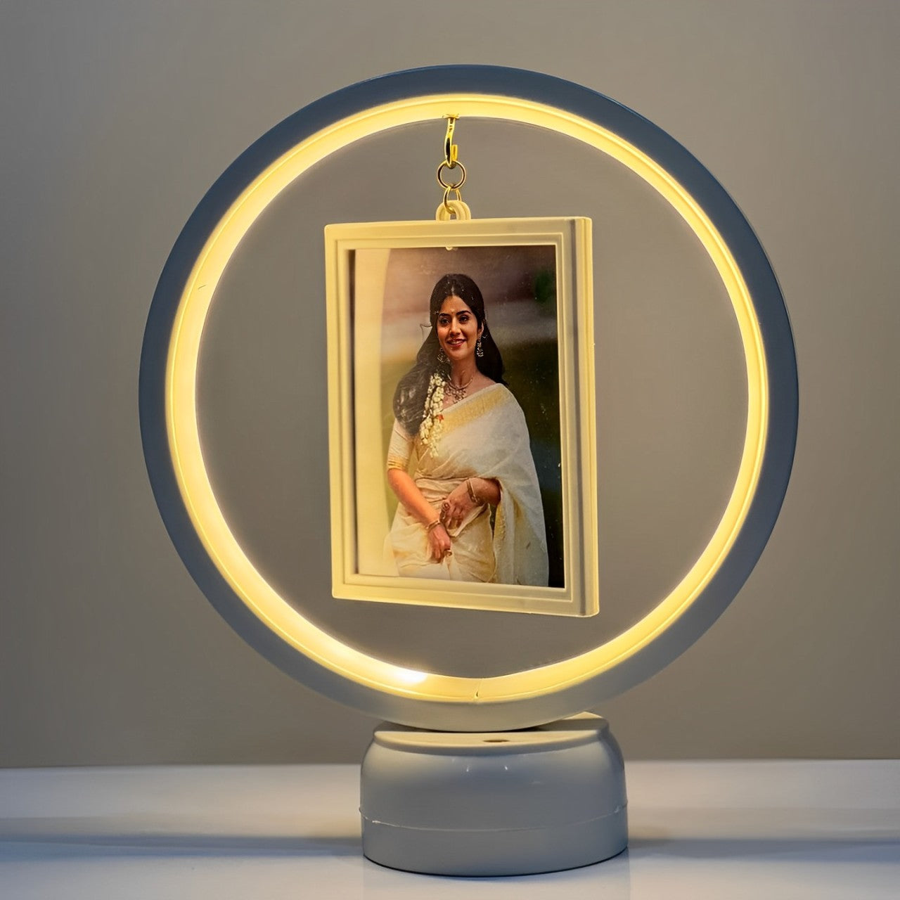 LED Round Photo Frame