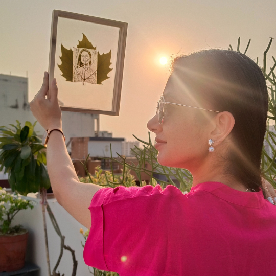 Custom Photo Leaf Engraving -