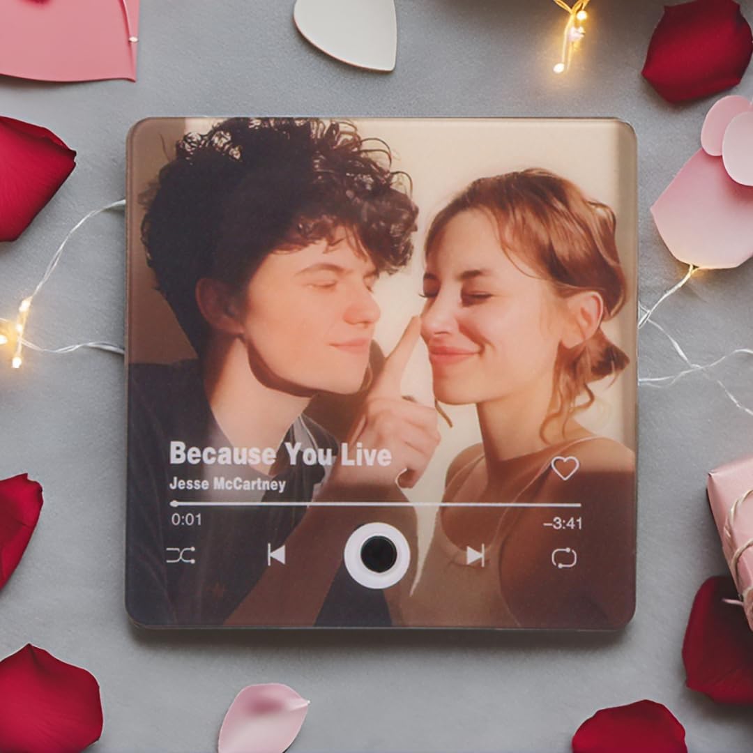 Personalized Photo + Music Fridge Magnet