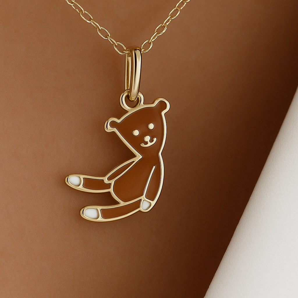Mr Bean Teddy Necklace