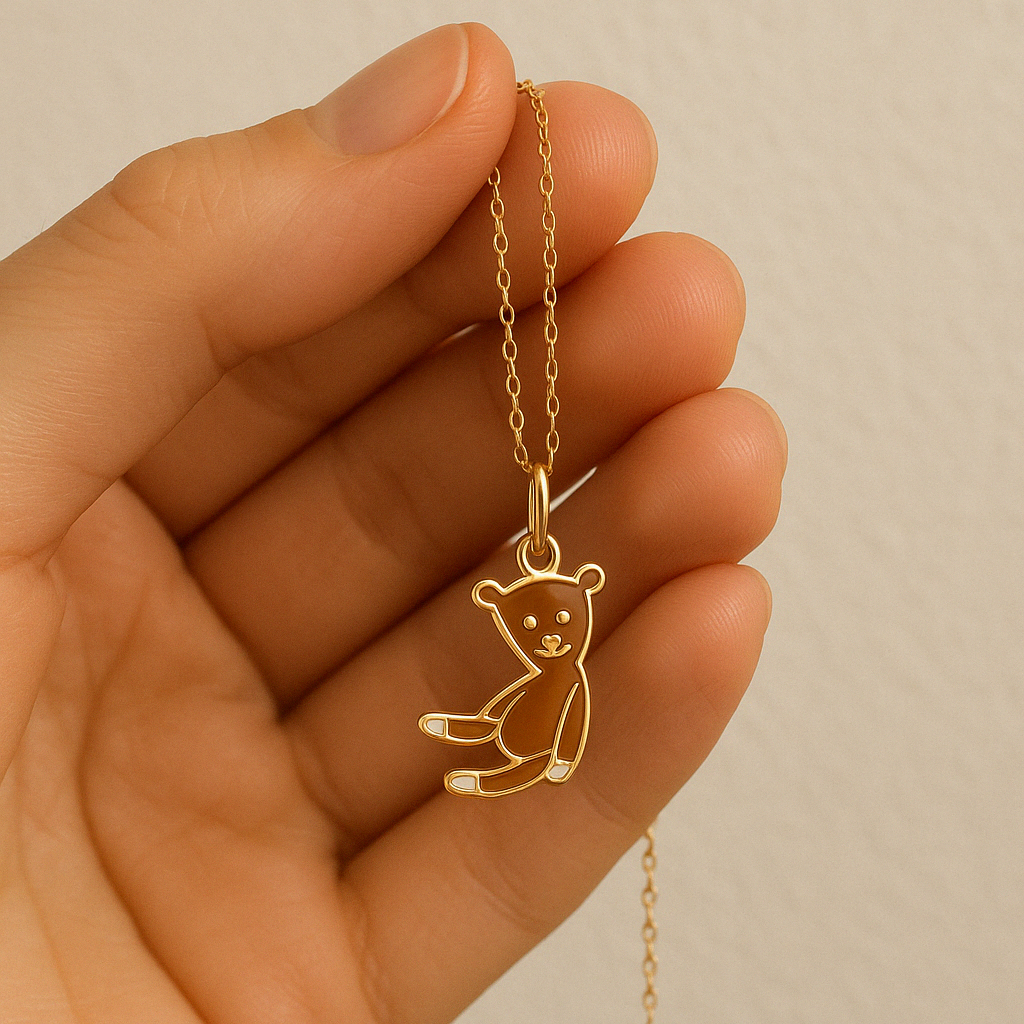 Mr Bean Teddy Necklace
