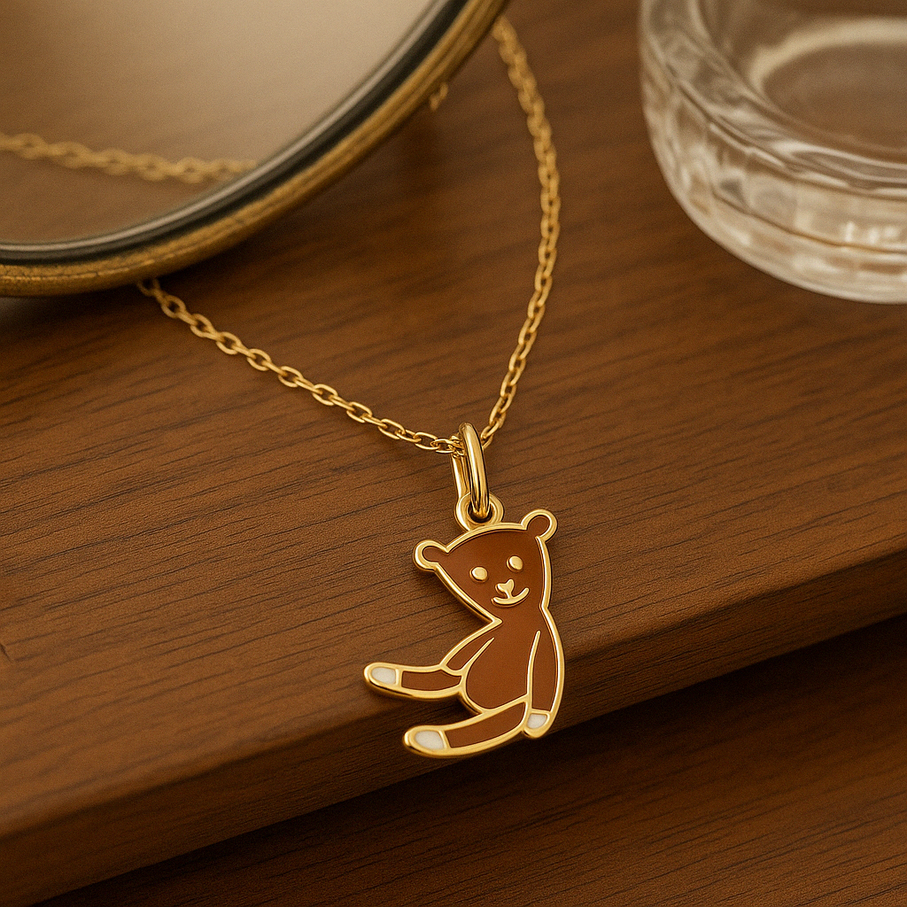 Mr Bean Teddy Necklace