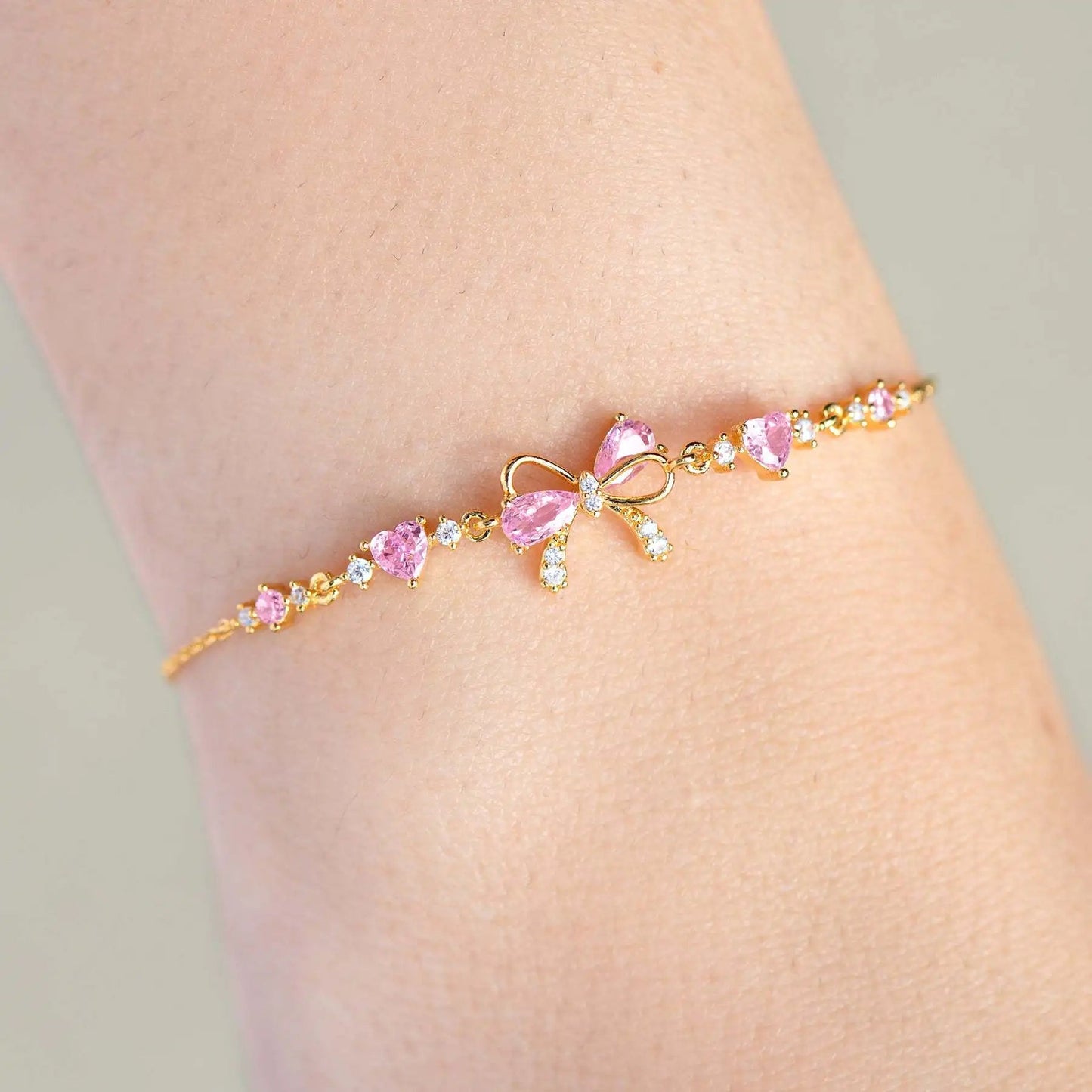 Crystal Bow Bracelet