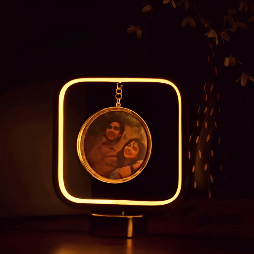 Personalized square lamp