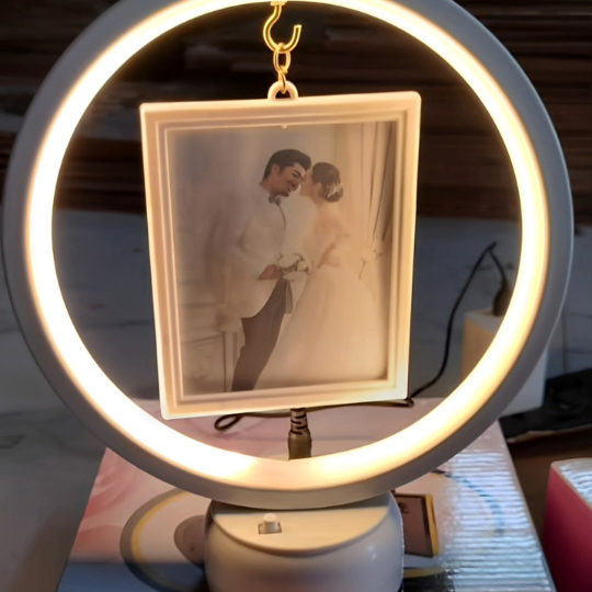 LED Round Photo Frame