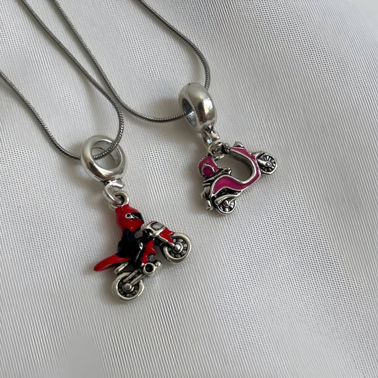 Rider Couple Necklace