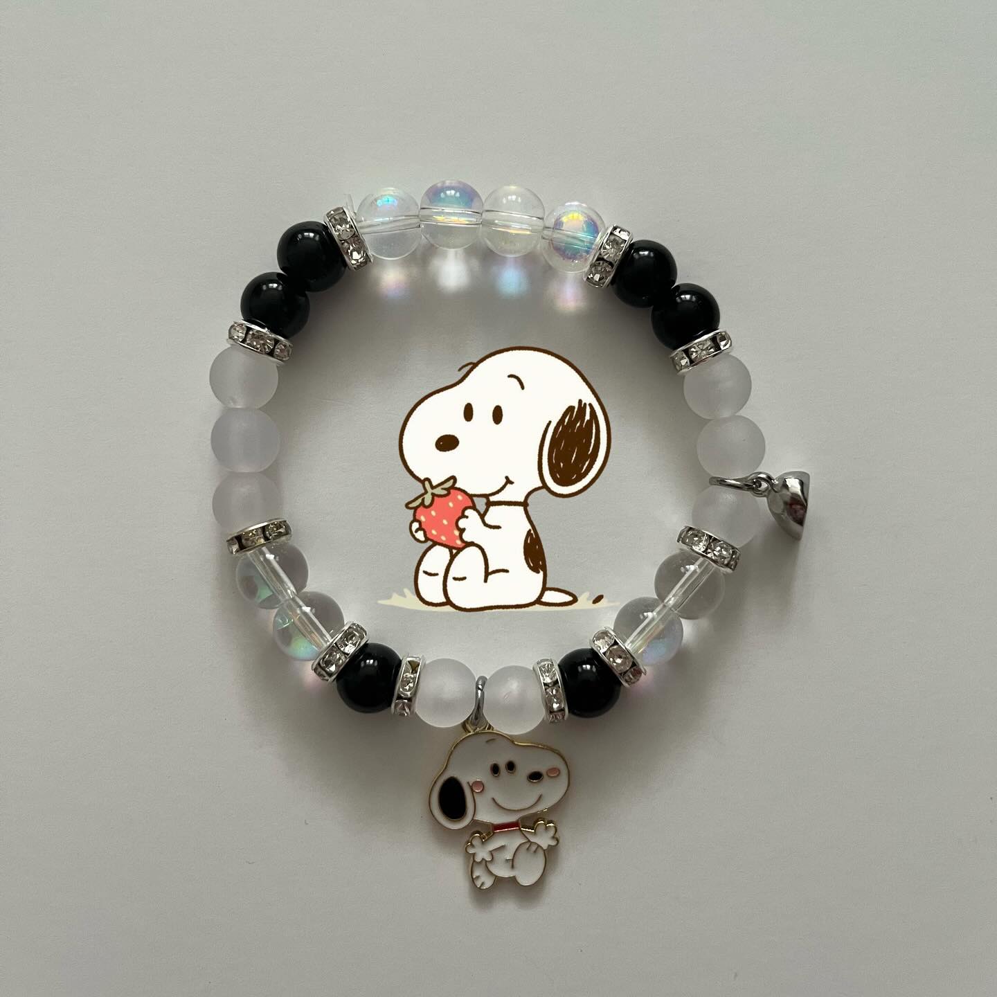 Snoopy & Kitty Bracelets (1 Pair)