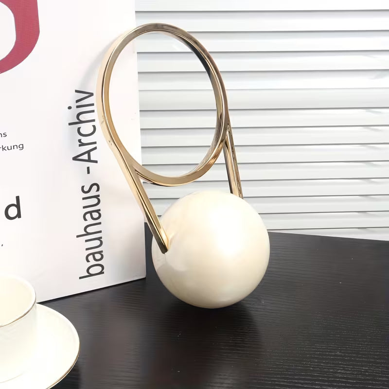 Pearl Ball Handle Mini Handbag