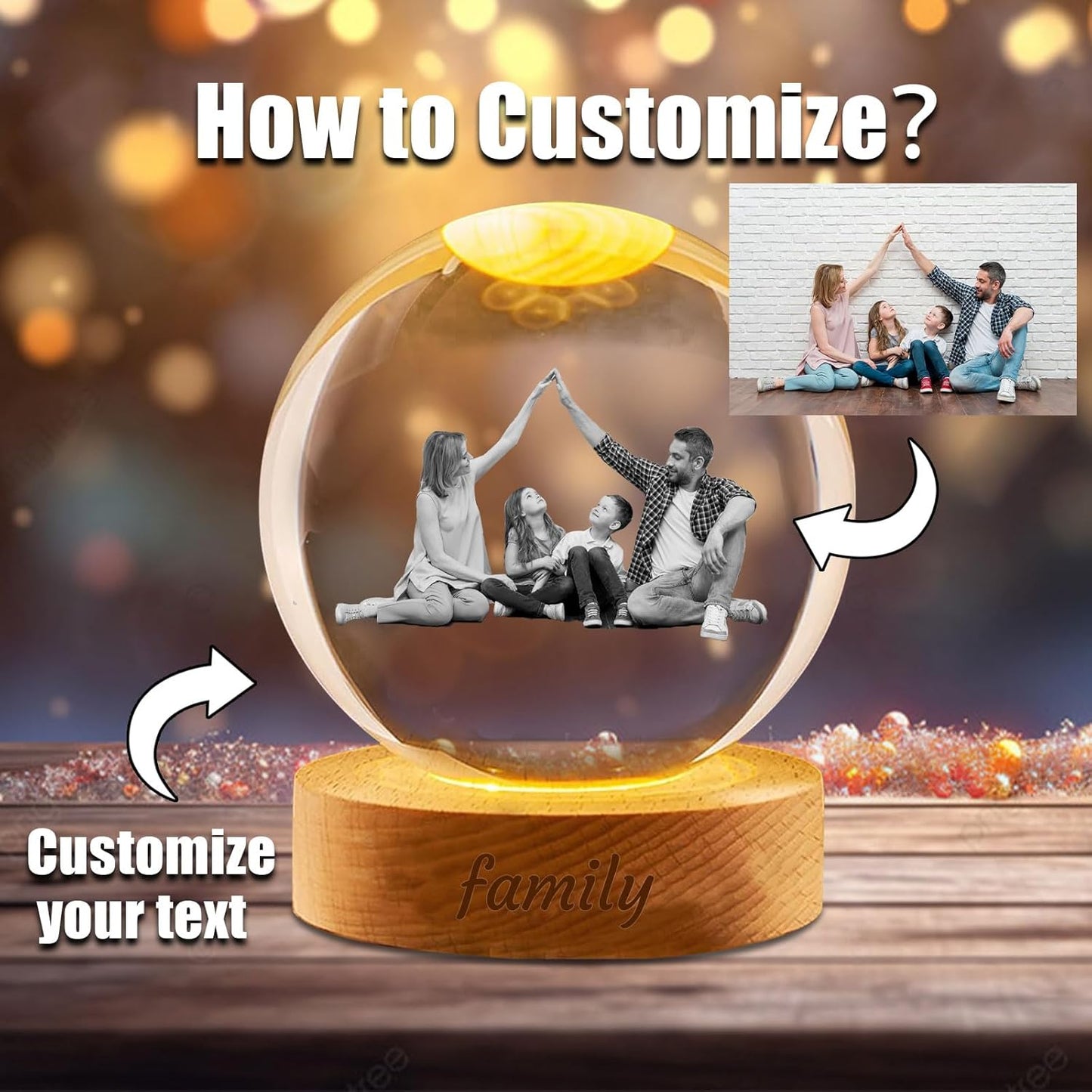 Custom 3D Crystal Ball