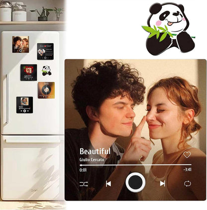 Personalized Photo + Music Fridge Magnet