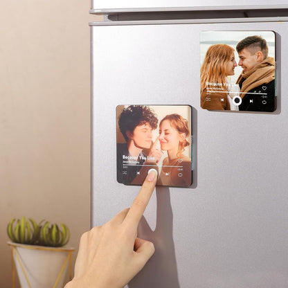 Personalized Photo + Music Fridge Magnet