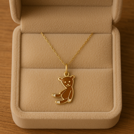 Mr Bean Teddy Necklace