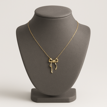 Golden Bow Pendant
