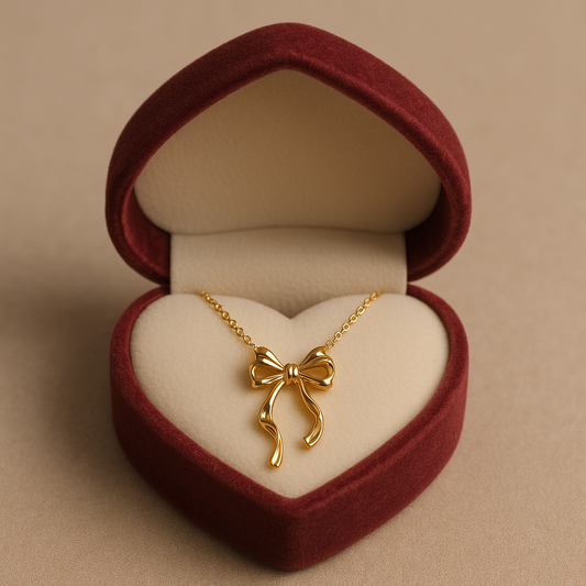 Golden Bow Pendant