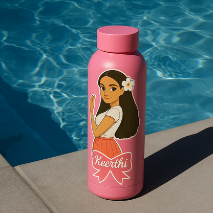 Aesthetic Cartoon Water Bottle (750 ML)