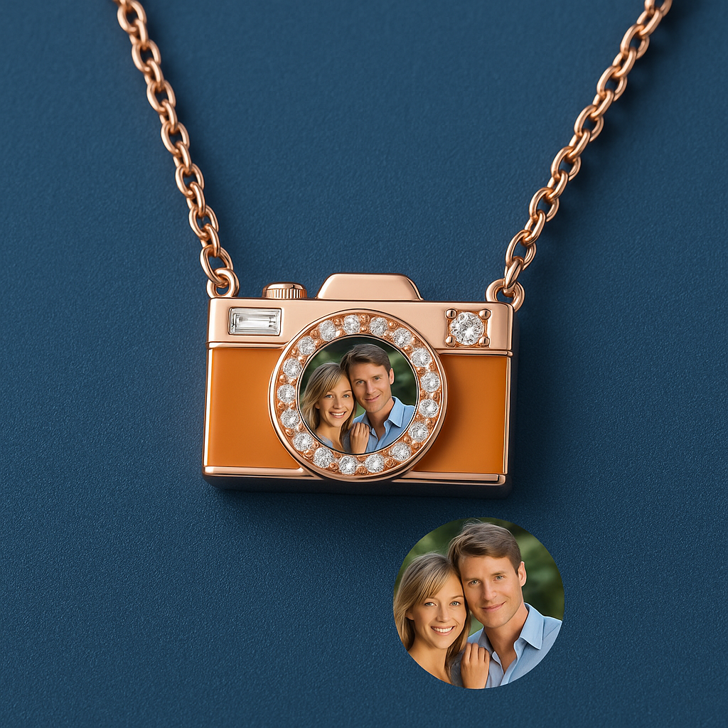 Personalized Camera Necklace