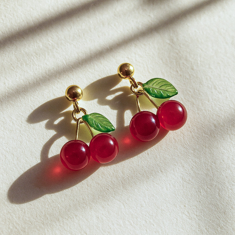 Cherry Earrings (1 pair )