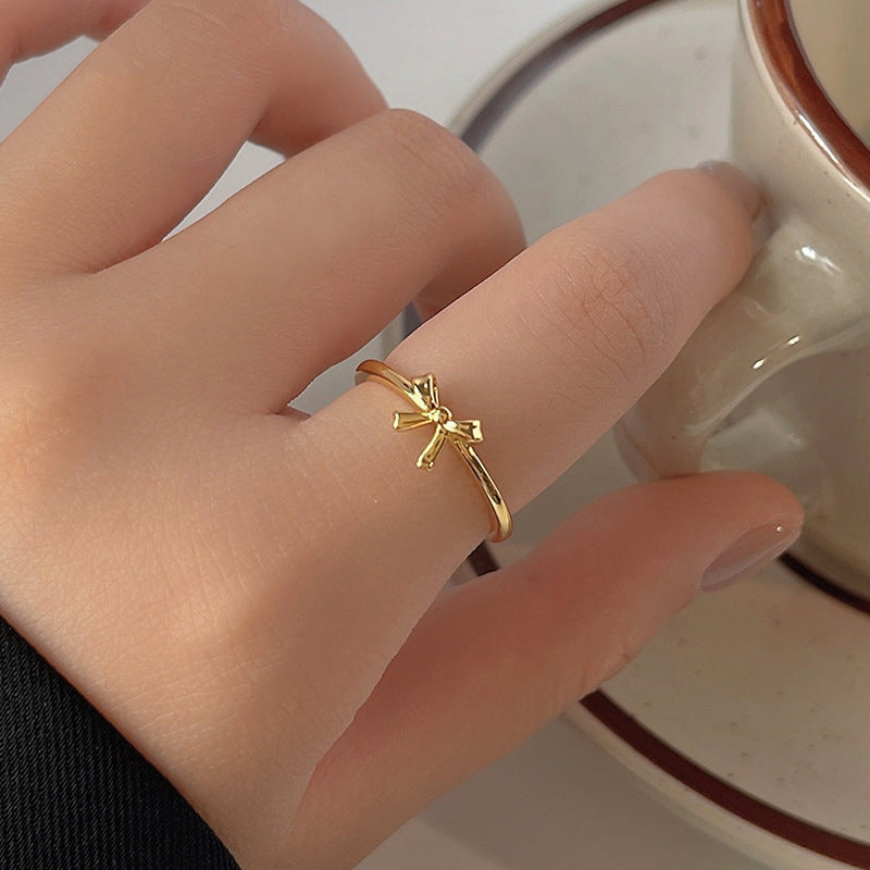 Bowknot Gold Ring
