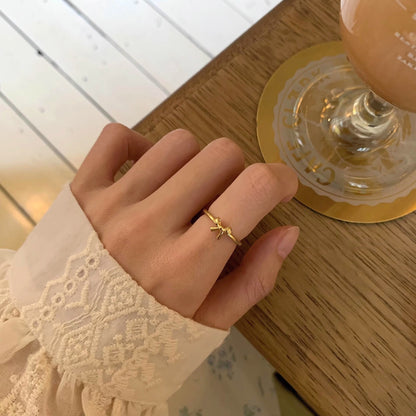 Bowknot Gold Ring