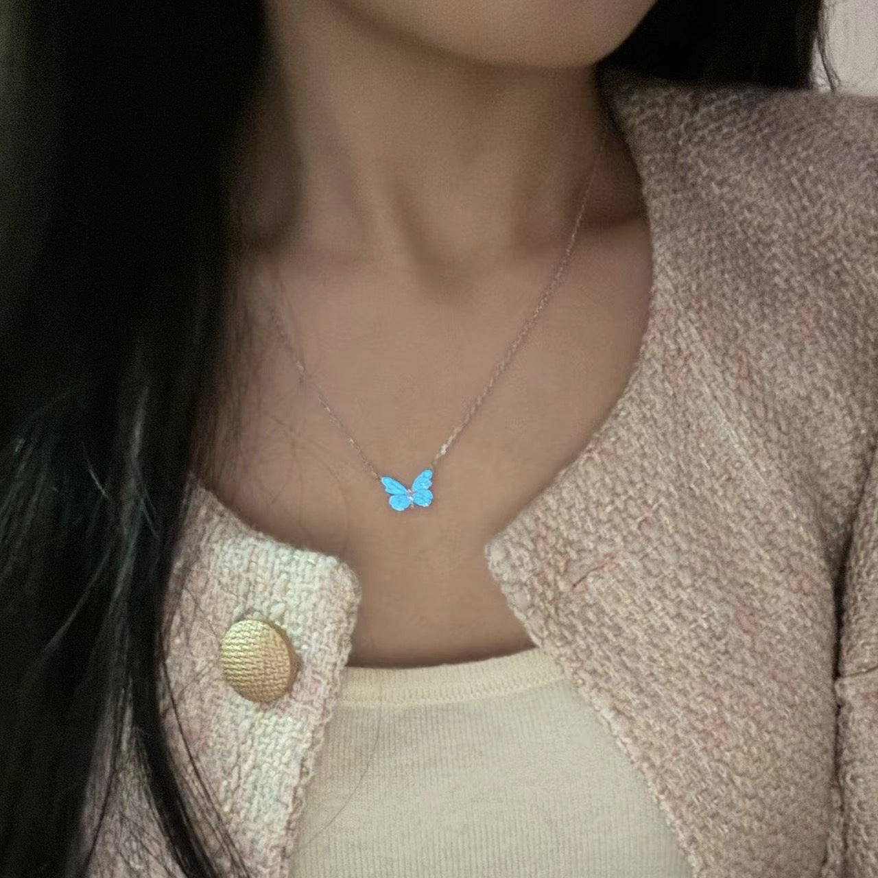 Glow Butterfly Jewelry Set