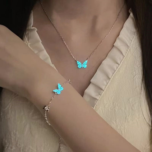Glow Butterfly Jewelry Set
