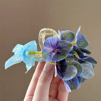 Orchid Flower Claw Clip