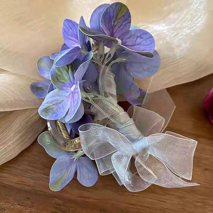 Orchid Flower Claw Clip