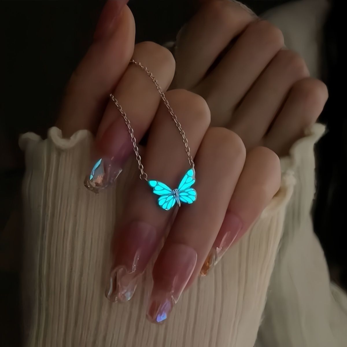 Glow Butterfly Jewelry Set