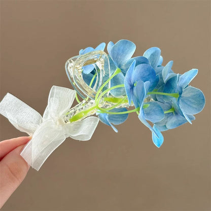 Orchid Flower Claw Clip