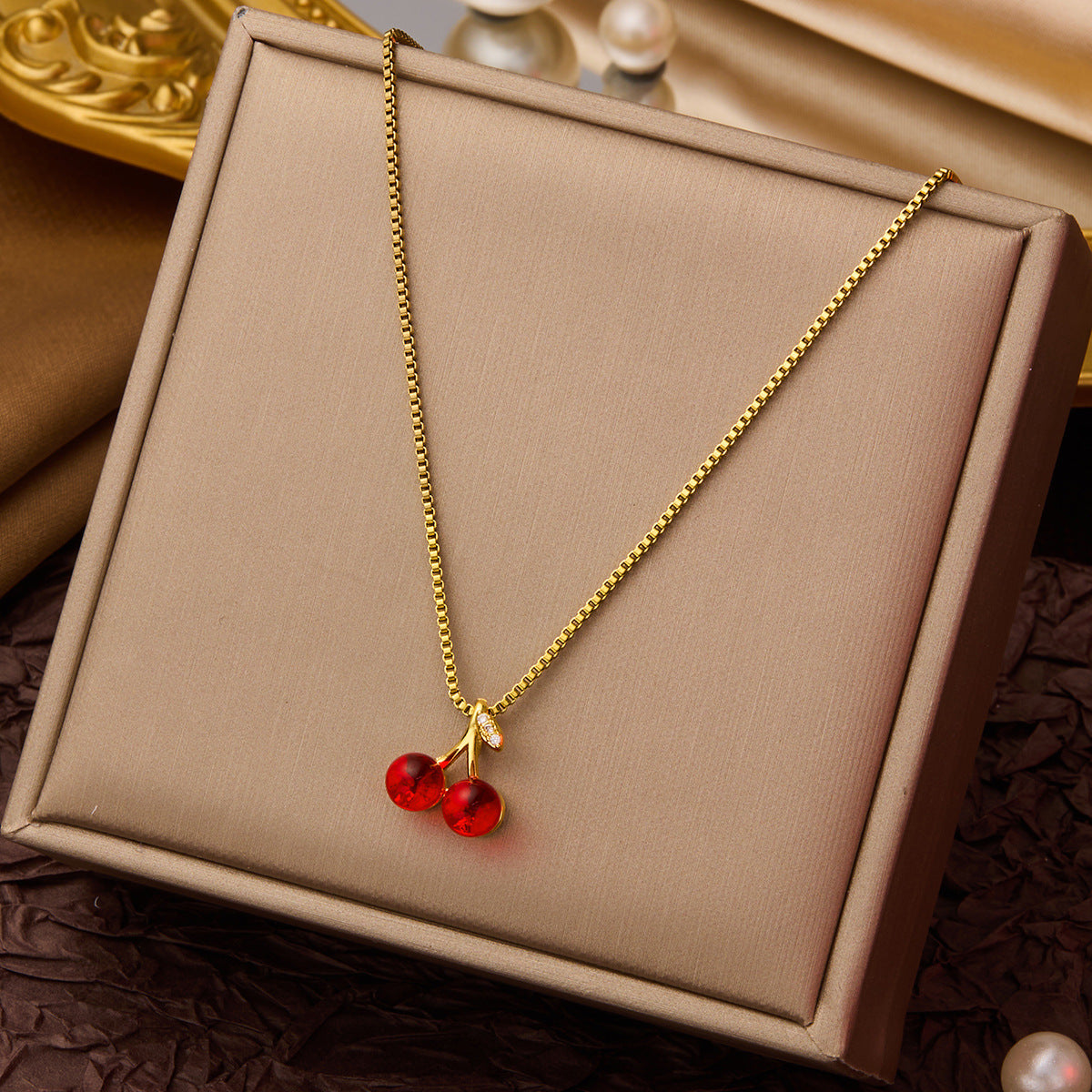 Cherry Charm Necklace