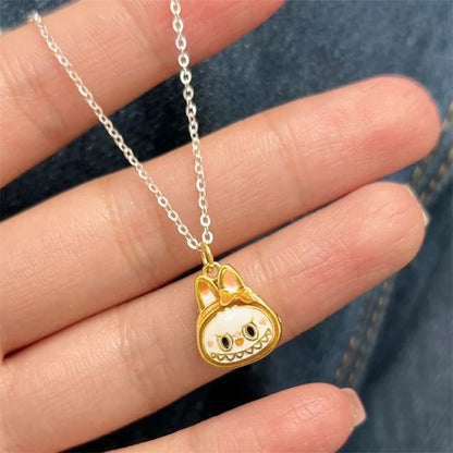 Enamel Labubu Pendant