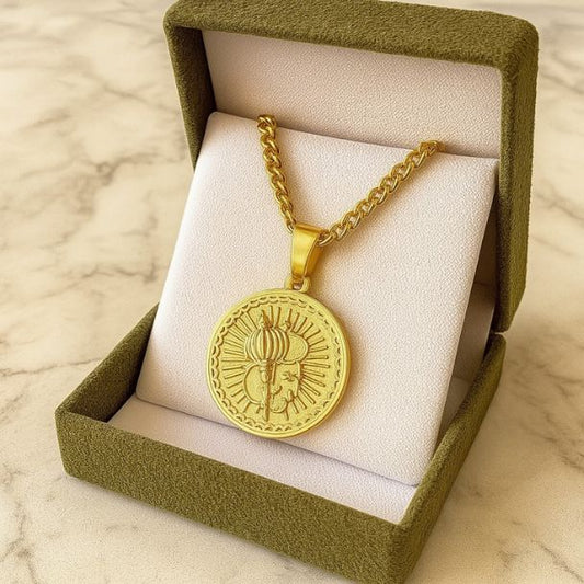 Golden Hanuman Pendant