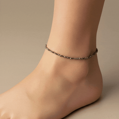 Pyrite Crystal Anklet