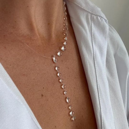 Round Dewdrop Tassel Necklace
