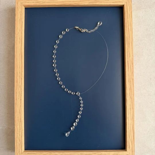 Round Dewdrop Tassel Necklace