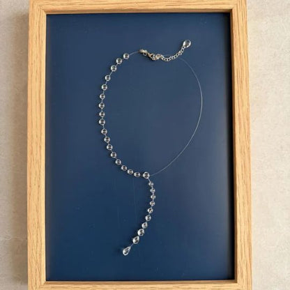 Round Dewdrop Tassel Necklace