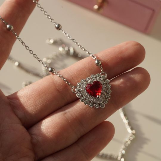 Heart and Sword Necklace