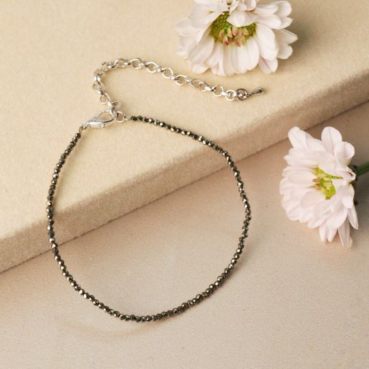 Pyrite Crystal Anklet
