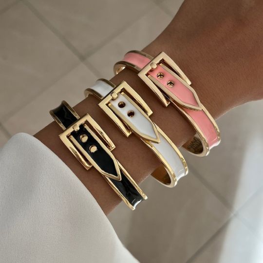 Enameled Belt Bracelets