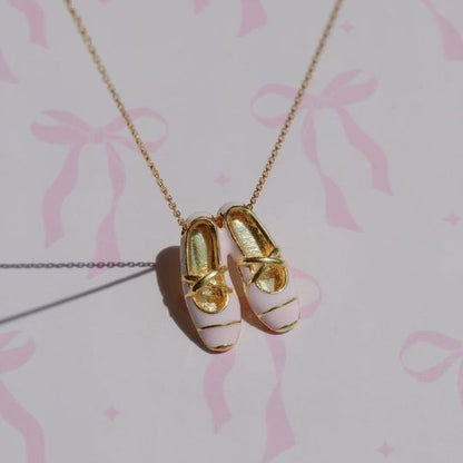 Ballet Shoe Pendant Necklace
