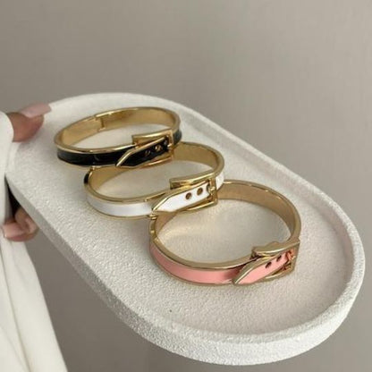 Enameled Belt Bracelets