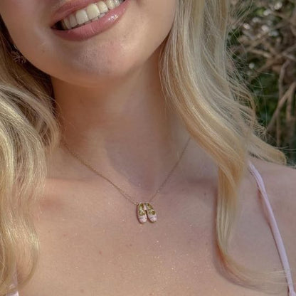Ballet Shoe Pendant Necklace