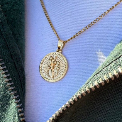Golden Hanuman Pendant