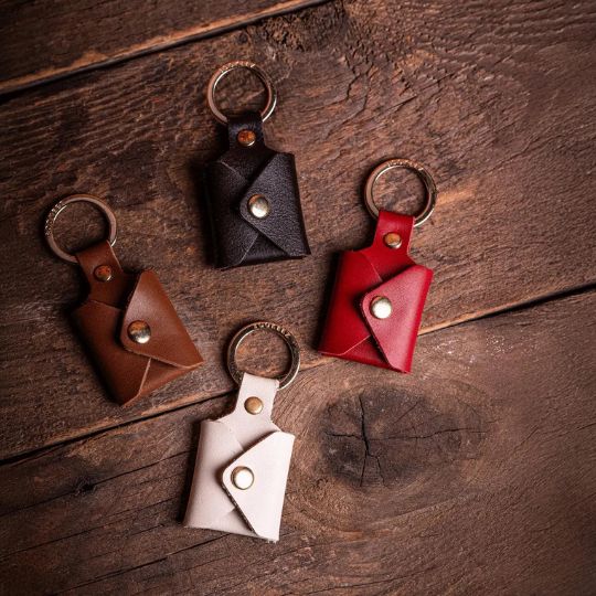 Mini Leather Photo Keychain
