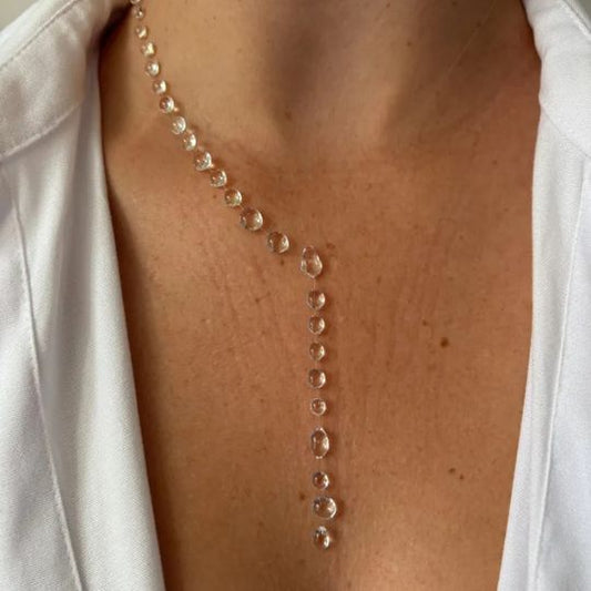 Round Dewdrop Tassel Necklace