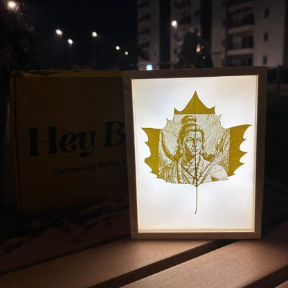 God Engraving With Light Frame