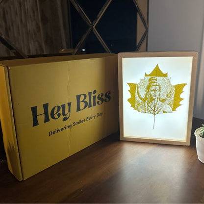 God Engraving With Light Frame