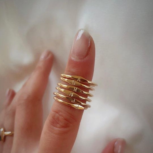 Personalised Signet Initial Ring