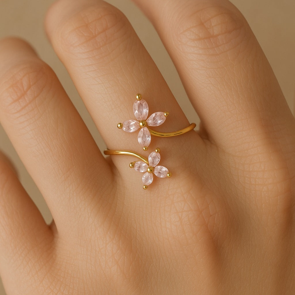 Pastel Flower Pink Ring